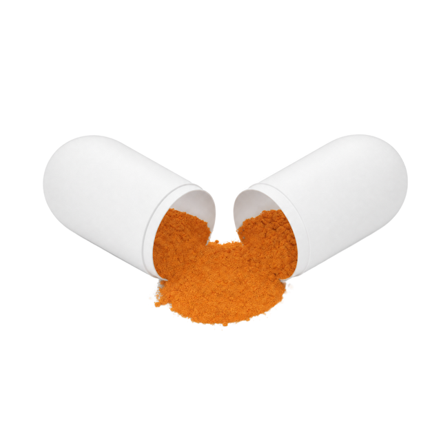 Hard capsule with powder